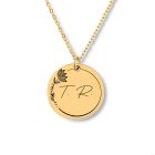 Arany Színű Monogram Nyaklánc - Nőknek - 20mm