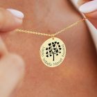 Egyedi Családfa Gravírozható Nemesacél Nyaklánc