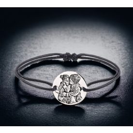 Egyedi fényképes gravírozott férfi nemesacél karkötő