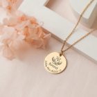 Egyedi Baba Emlékőrző Nemesacél Nyaklánc