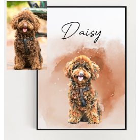 Egyedi állataim watercolor falikép